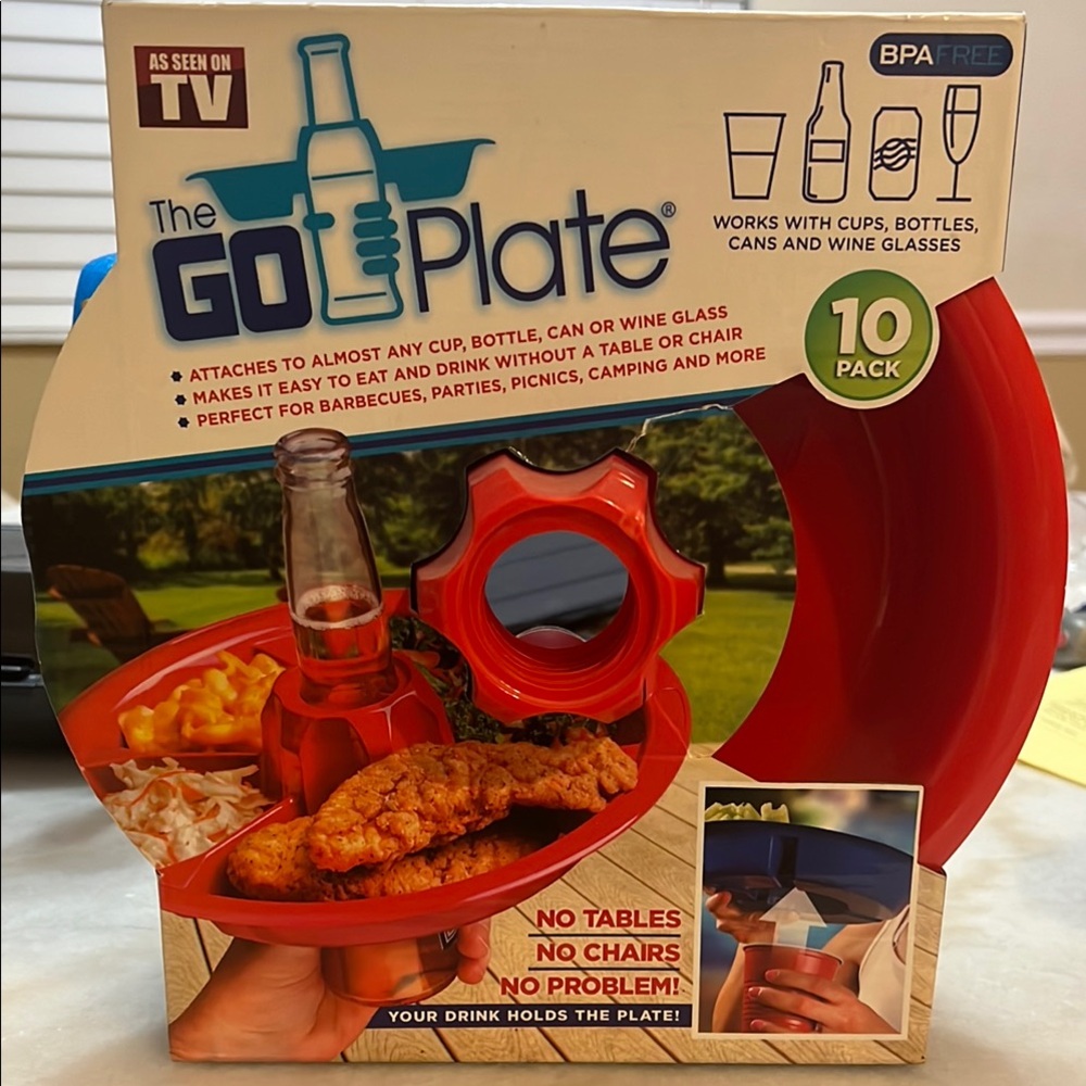 Red Go Plate 10-Pack